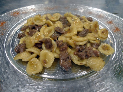 Orecchiette al ragù di 'ganasette' di vitellone I